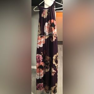 SLNY Purple floral Maxi dress. Size 16. Mother of the bride or formal dress